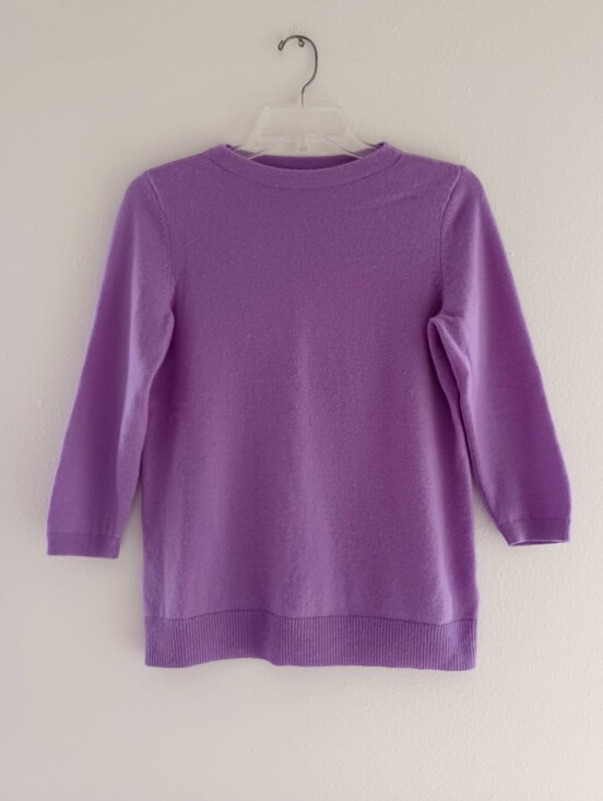 Talbots Tops - Talbots Cashmere Purple Sweater, Size Mp
